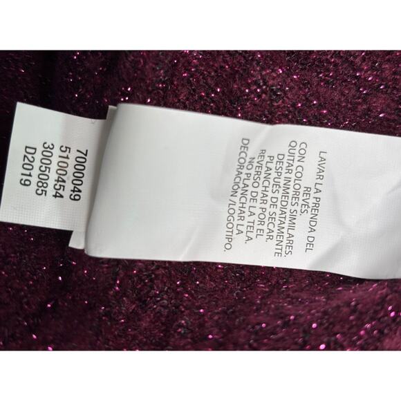 Children’s Place Sequin Wings Sweater Dress Womens Size XL (14) Burgundy NEW - Picture 4 of 8